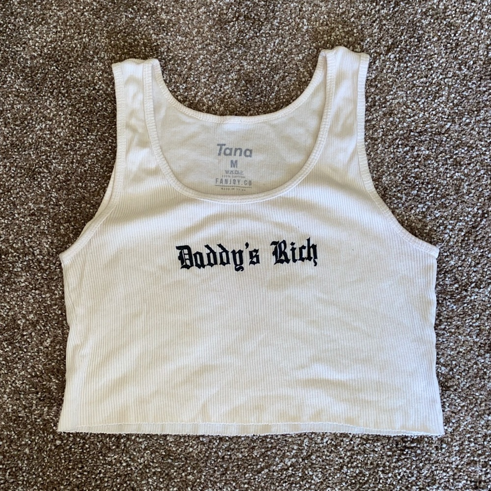 Graphic summer crop tank